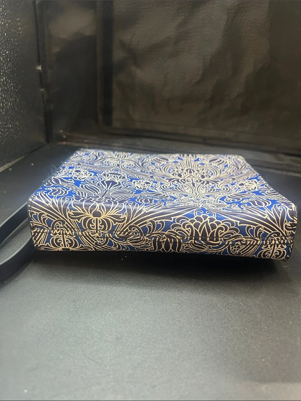 Liberty Blue and White Floral Wristlet